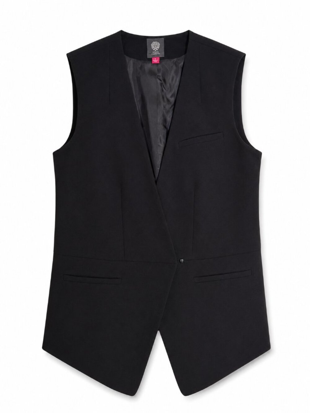 Vince Camuto Women's Black Longline Sleeveless Vest – Size 0